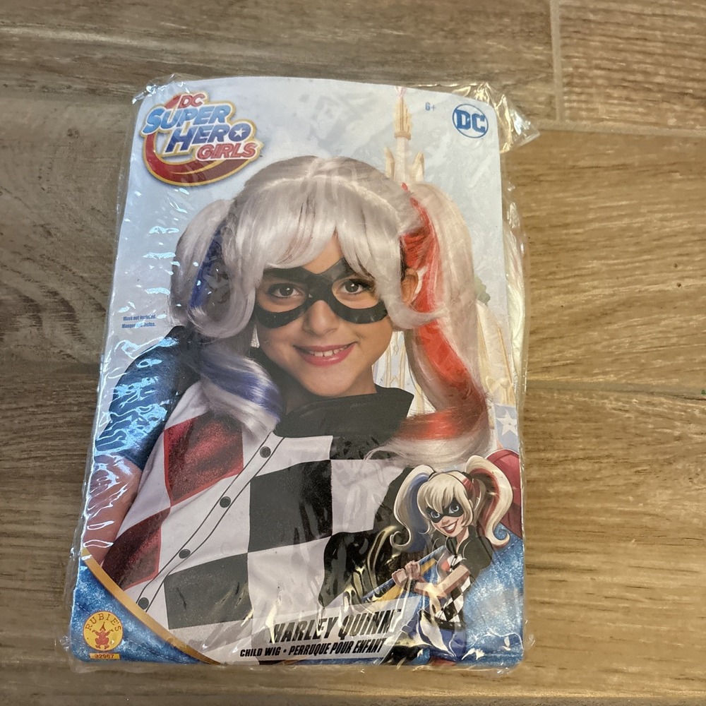 DC Superhero Girls Harley Quinn Wig New